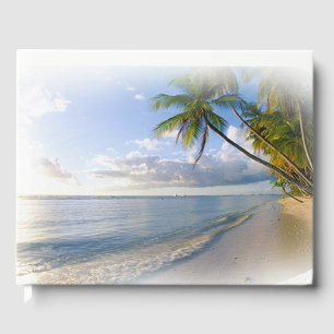 Beach Tropical Seaside Wedding or Shower Guestbook