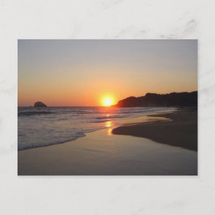 Beach Tropical Sunset Postcard