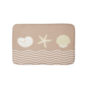 Beach Tropical Theme Bath Mat