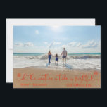 Beach Tropical Vacation Holiday Christmas Photo<br><div class="desc">This design was created though digital art. It may be personalised in the area provided by changing the photo and/or text. Or it can be customised by choosing the click to customise further option and delete or change the colour the background, add text, change the text colour or style, or...</div>
