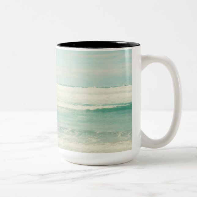 Beach Two-Tone Coffee Mug (Right)