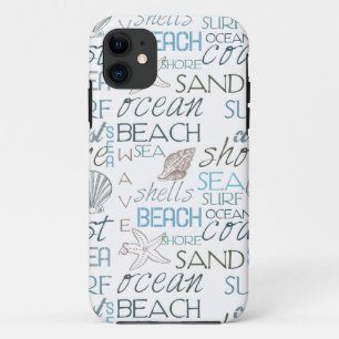 Beach Typography iPhone 11 Case