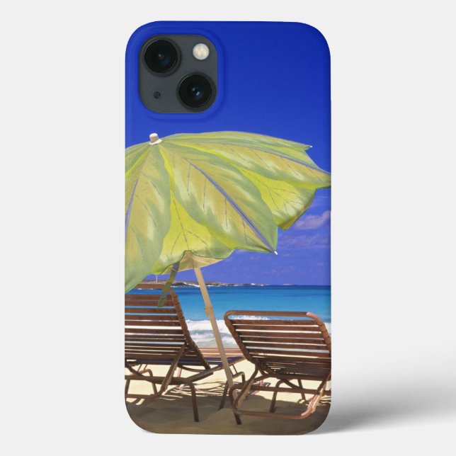 Beach Umbrella, Abaco, Bahamas Case-Mate iPhone Case (Back)