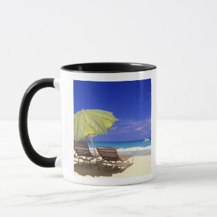 Beach Umbrella, Abaco, Bahamas Mug