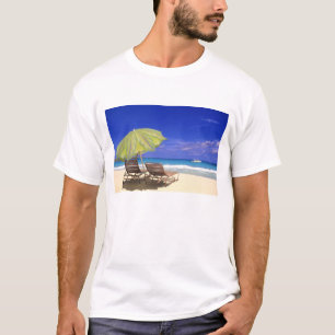 Beach Umbrella, Abaco, Bahamas T-Shirt