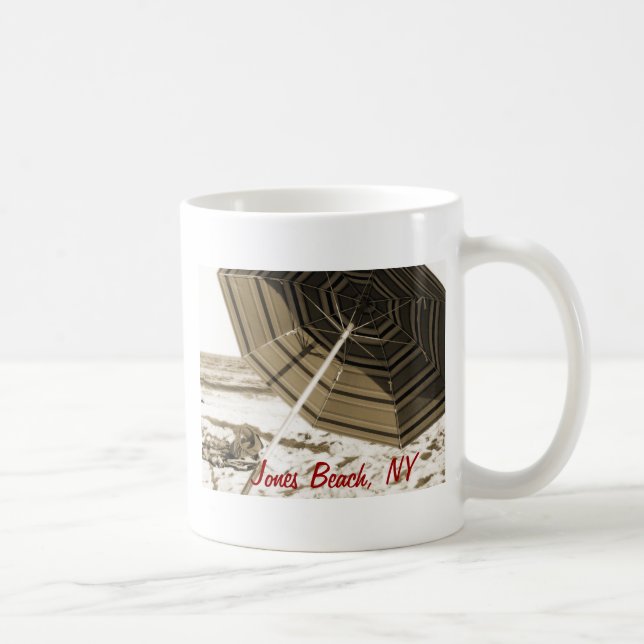 "Beach Umbrella" Jones Beach, NY Mug (Right)