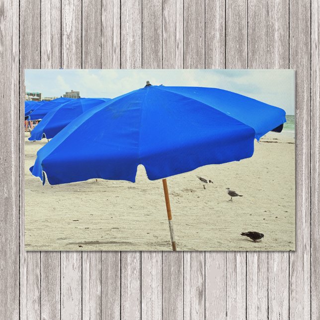 Beach Umbrella Seagulls In The Sand Doormat (Creator Uploaded)