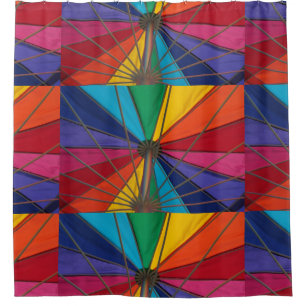 Beach Umbrella Shower Curtain