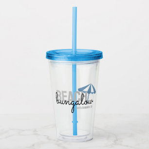 Beach Umbrella Vacation Rental -  Acrylic Tumbler