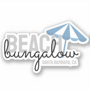 Beach Umbrella Vacation Rental - Vinyl Sticker