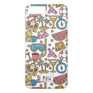 Beach Vacation custom monogram phone cases