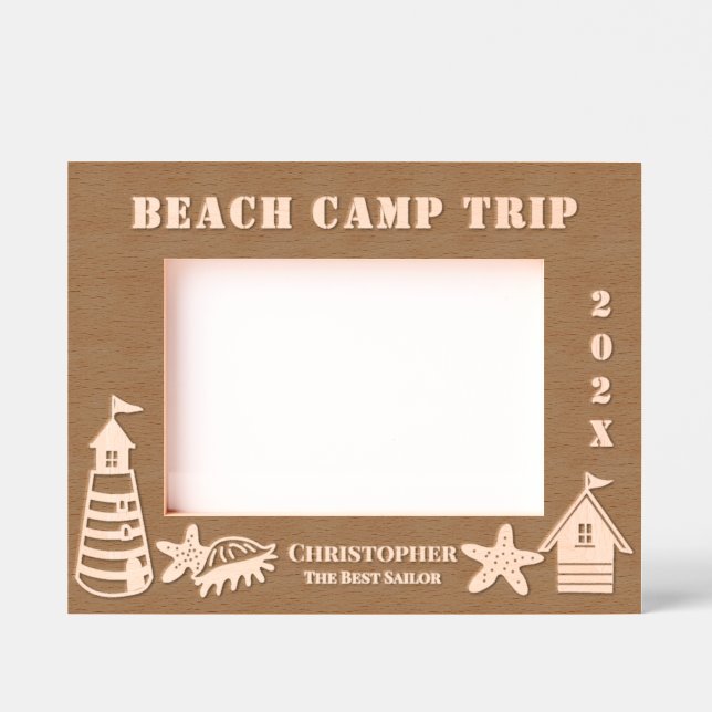 Beach Vacation Etched Frames (Front)