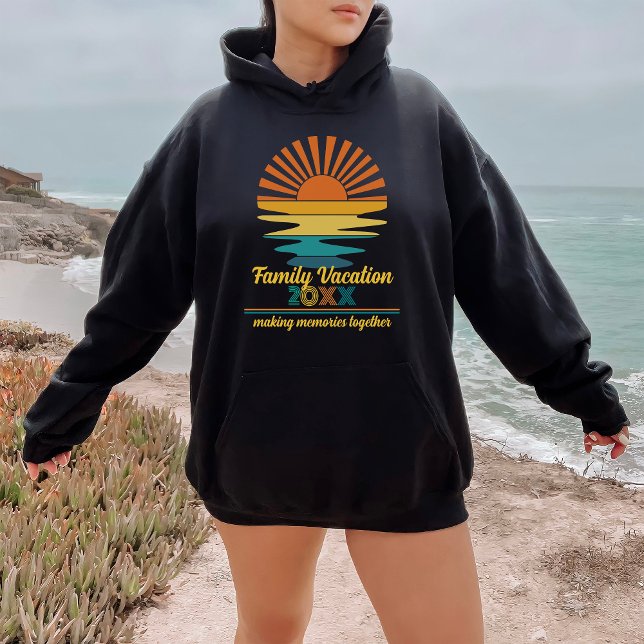 Beach Vacation Family Friends Custom Cool Sunset Hoodie (Creator Uploaded)