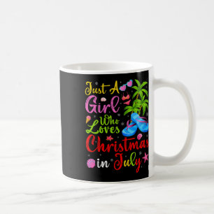 Beach Vacation Just A Girl Who Loves Christmas In Coffee Mug