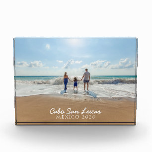 Beach Vacation Memories Keepsake Photo Block