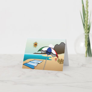 Beach Vacation Note Card