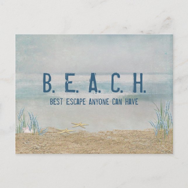 Beach vacation postcard (Front)