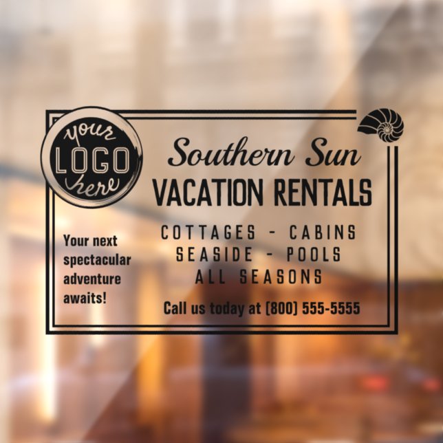 Beach Vacation Rental Custom Logo Easy Advertising (Sheet 2)