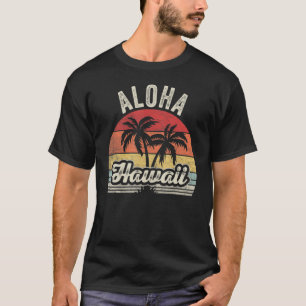 Beach Vacation Summer Vintage Retro Aloha Hawaii T-Shirt