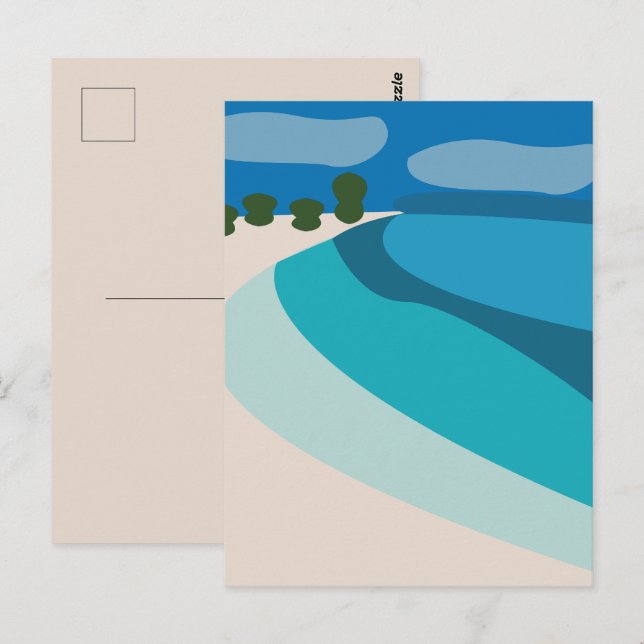 Beach Vacation Travel Postcard (Front/Back)