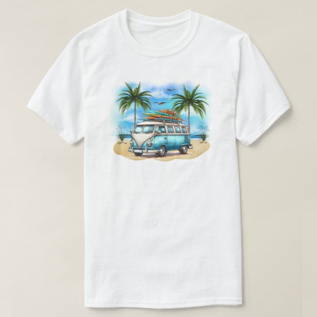 Beach Van T-Shirt (Design Front)
