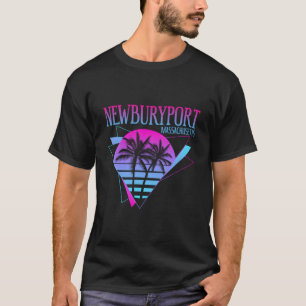 Beach Vaporwave Vacation Newburyport T-Shirt