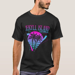 Beach Vaporwave Vacation Souvenir Jekyll Island T-Shirt