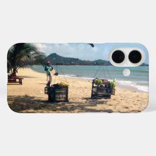 Beach Vendings ... Lamai Beach, Koh Samui Island iPhone 16 Case