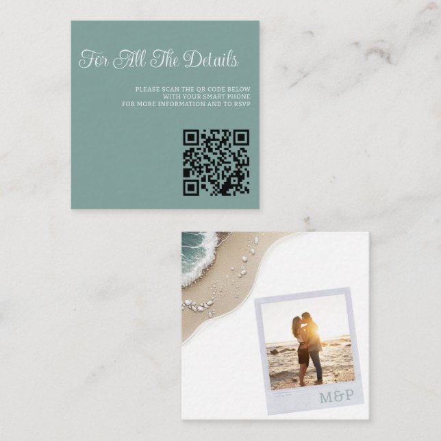 Beach Vibe Enclosure Card (Front/Back)
