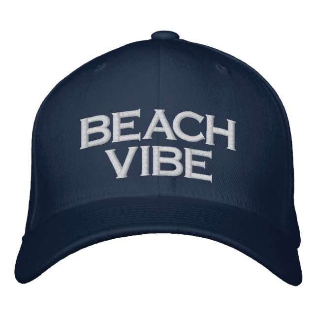 Beach vibe Lake Life Embroidered Hat (Front)