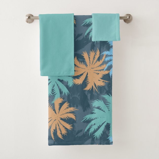 Beach Vibe Palm Tree  Bath Towel Set (Insitu)