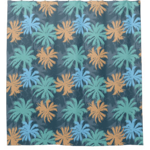 Beach Vibe Palm Tree Shower Curtain