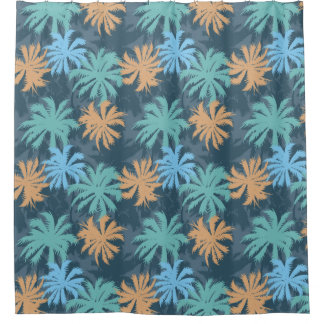 Beach Vibe Palm Tree  Shower Curtain