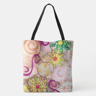  “Beach Vibes” All-Over Pint Tote Bag