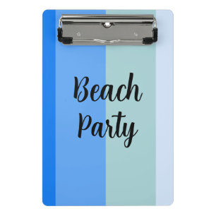 Beach Vibes, Blue Stripes Mini Clipboard
