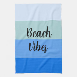 Beach Vibes, Blue Stripes Tea Towel