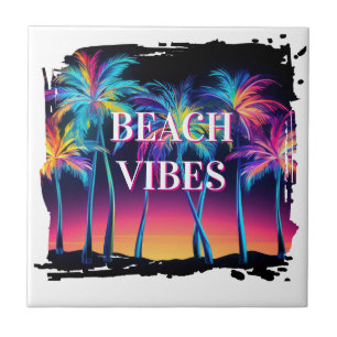 Beach Vibes Ceramic Tile