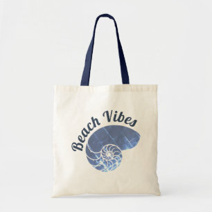 Beach Vibes Cool Shell Tote Bag