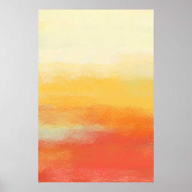 "Beach Vibes" Cool Summer Colours Abstract Art Poster (Front)