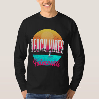 Beach Vibes Falmouth Summer Massachusetts Tropical T-Shirt