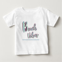 Beach Vibes Fun Summer Graphic Cool Blue T-Shirt