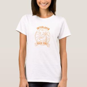 Beach Vibes Interlaken Vacation New Jersey Tour Be T-Shirt