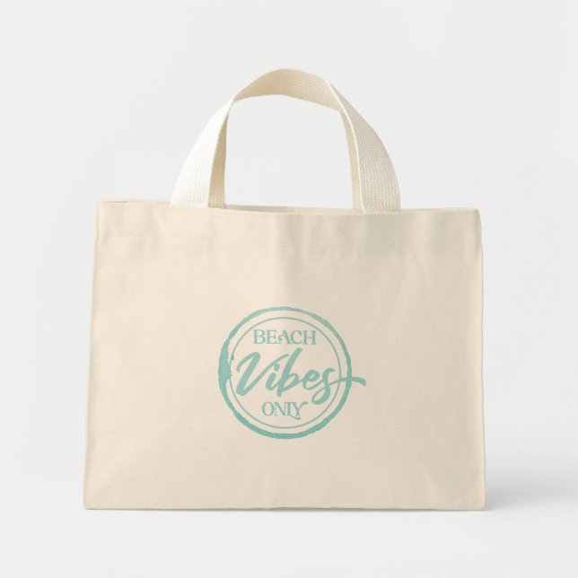 Beach Vibes Mini Tote Bag (Front)