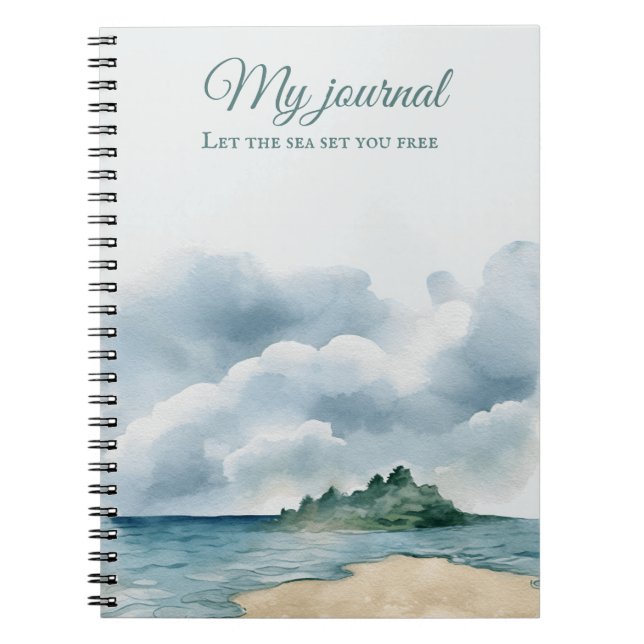 Beach Vibes Notebook | Coastal Journal (Front)