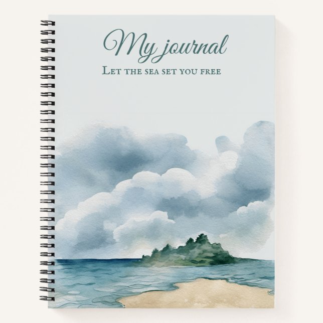 Beach Vibes Notebook | Coastal Journal (Front)