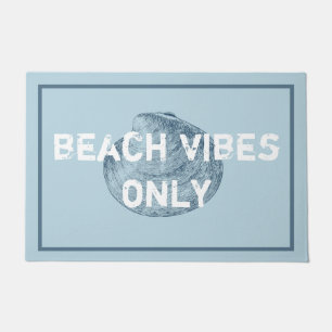 Beach Vibes Only Distressed Font Doormat