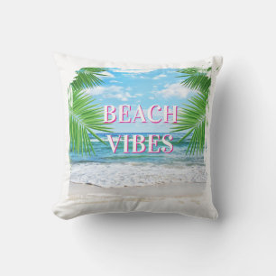 Beach Vibes Outdoor Throw Pillow