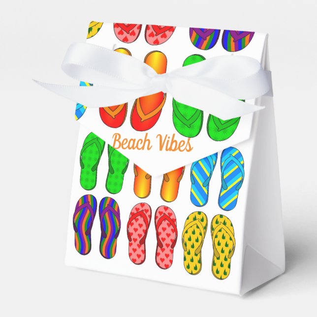 Beach Vibes Party Favour Box (Front Side)