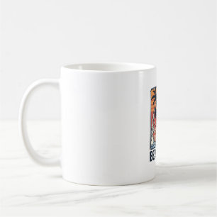 Beach Vibes Pug Vintage Engraving Design_1 Coffee Mug
