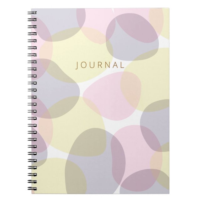 Beach Vibes Sea Glass - Seashell Pastel Notebook (Front)